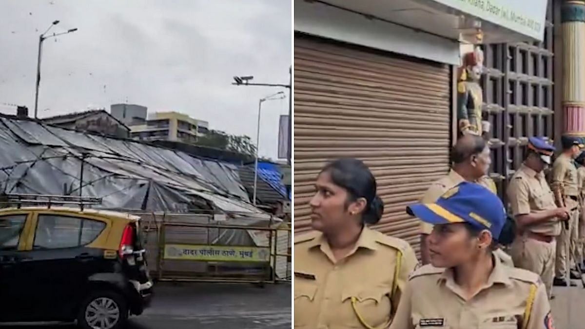 Mumbai Pigeon Feeding Row: Jain Temple Closed, Heavy Police Security At Dadar Kabutar Khana After Marathi Ekikaran Samiti Protest Call; Video