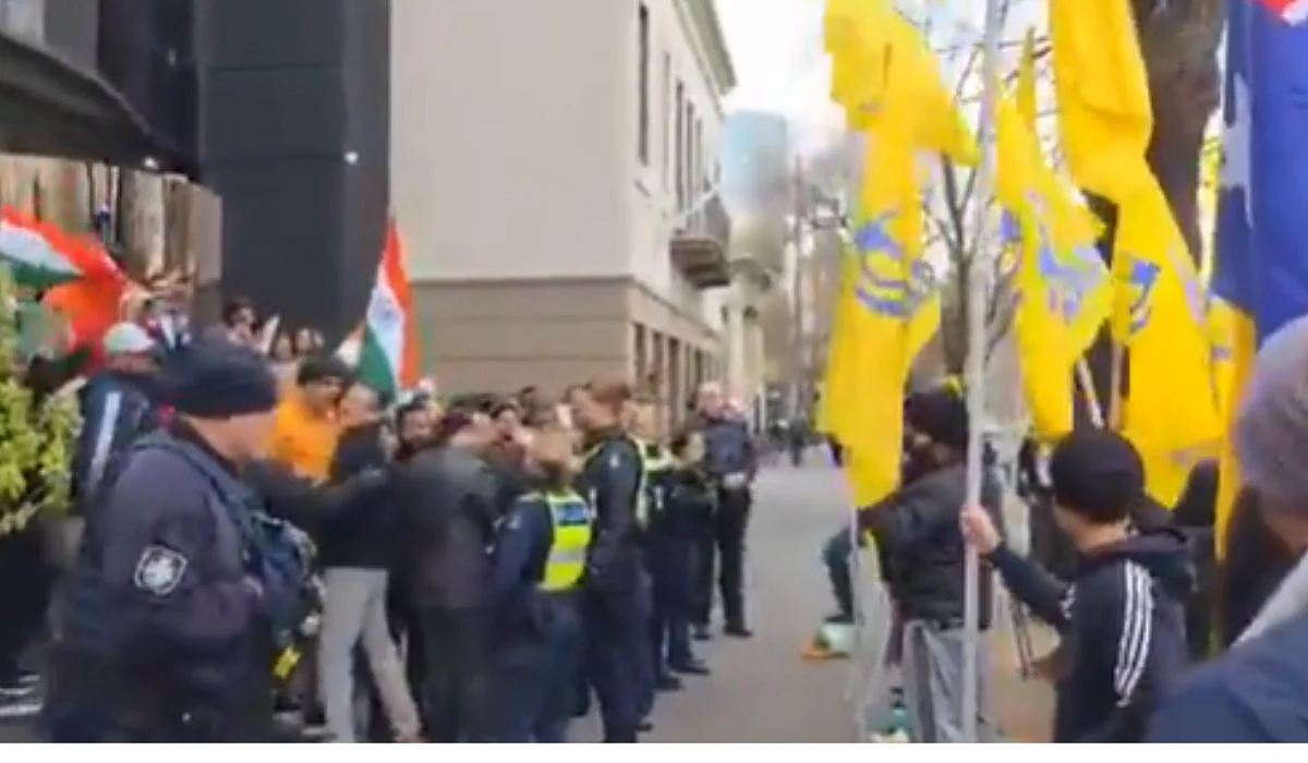 Pro-Khalistani group disrupt Indian community's Independence Day celebrations in Melbourne | X/@zaryabali720