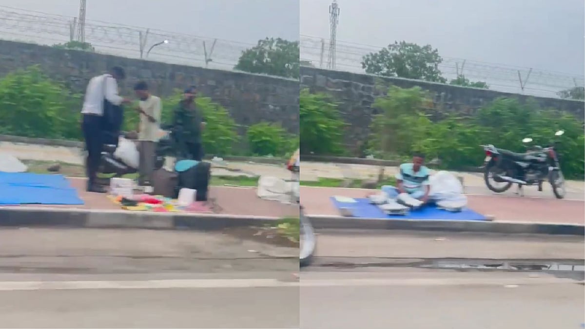 Pune VIDEO: Hawkers Occupy Viman Nagar-Kharadi Footpath, Locals Urge Authorities To Give Them Dedicated Space
