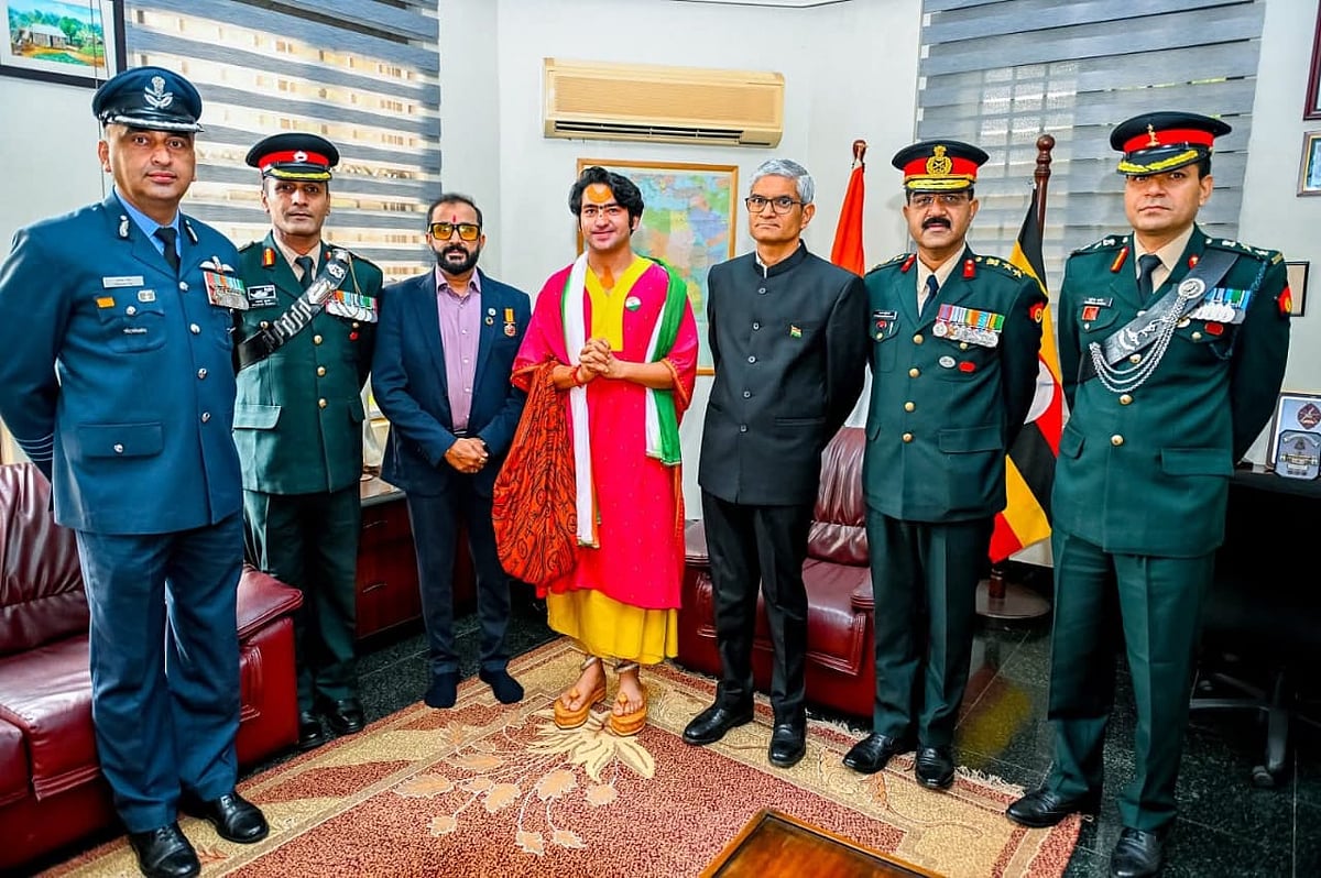 Bageshwar Dham's Dhirendra Shastri Attends Independence Day Celebrations In Africa's Uganda As Chief Guest | FP Photo