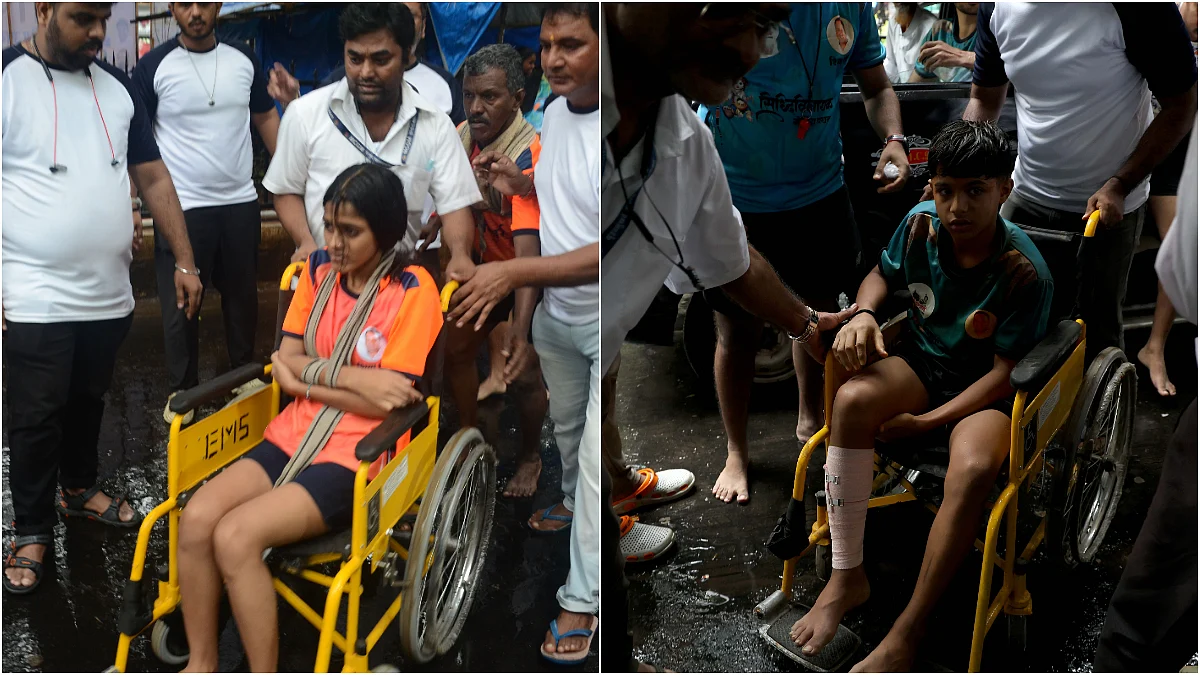 Injured Govindas at Kem Hospital