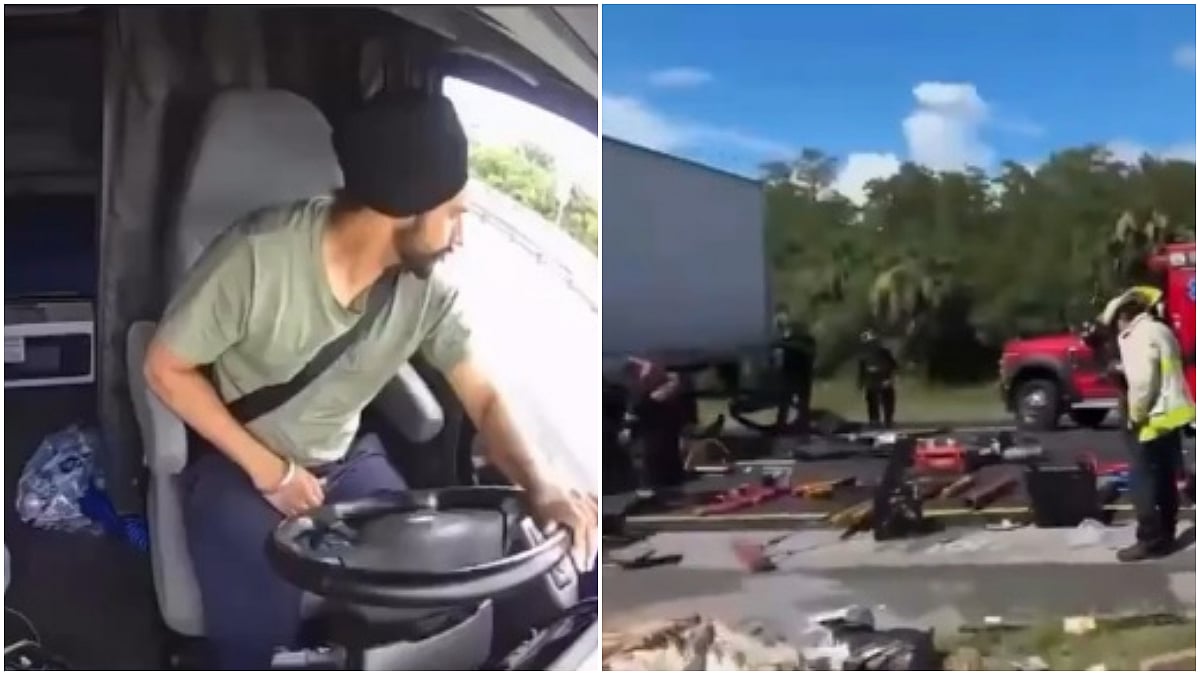 3 Dead After Trailer Driver From Punjab Attempts To Make U-Turn On Florida’s Turnpike (Screengrab) | X