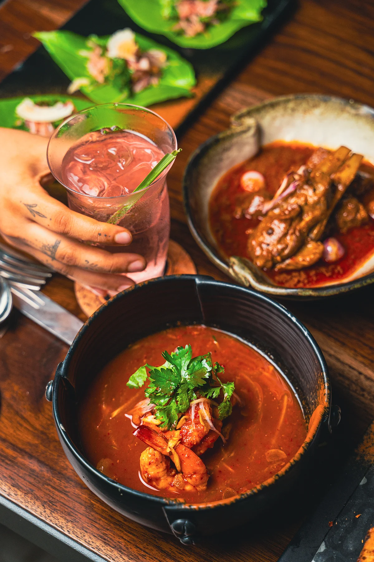 Red curry prawn