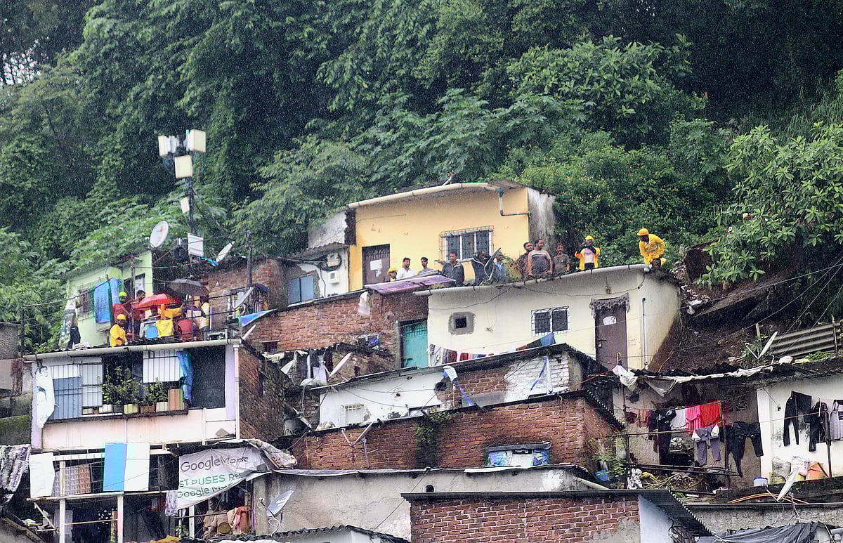 Vikhroli Parksite, the site of a deadly landslide triggered by heavy rainfall