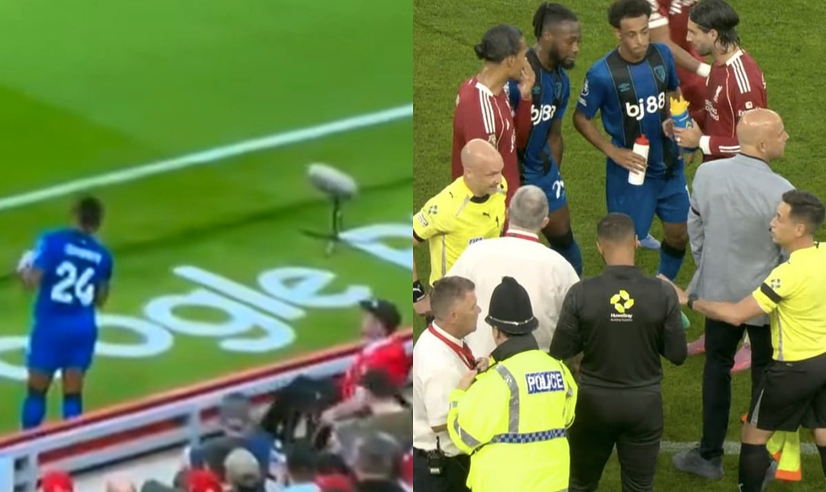 Shocking! Antoine Semenyo Racially Abused By Fan, Claims Report; Liverpool vs Bournemouth Premier League 2025-26 Game Temporarily Stopped| VIDEO