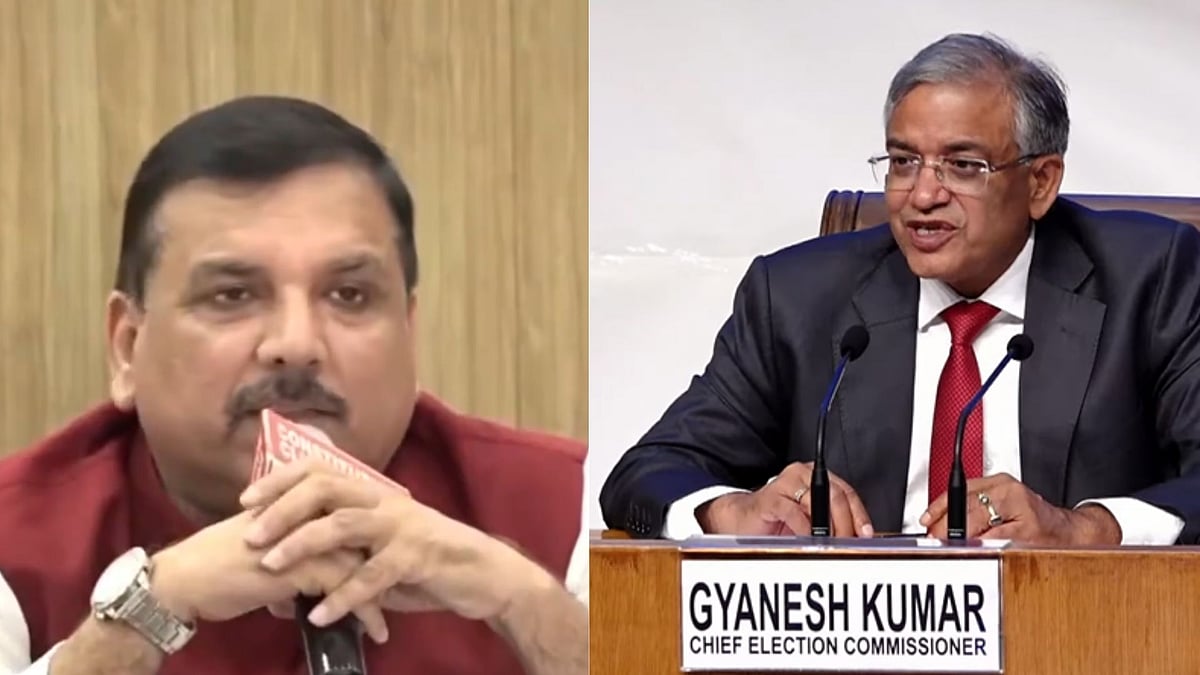 'His Name Should Be Agyanesh Kumar': AAP's Sanjay Singh Lashes Out At CEC At Opposition's Presser