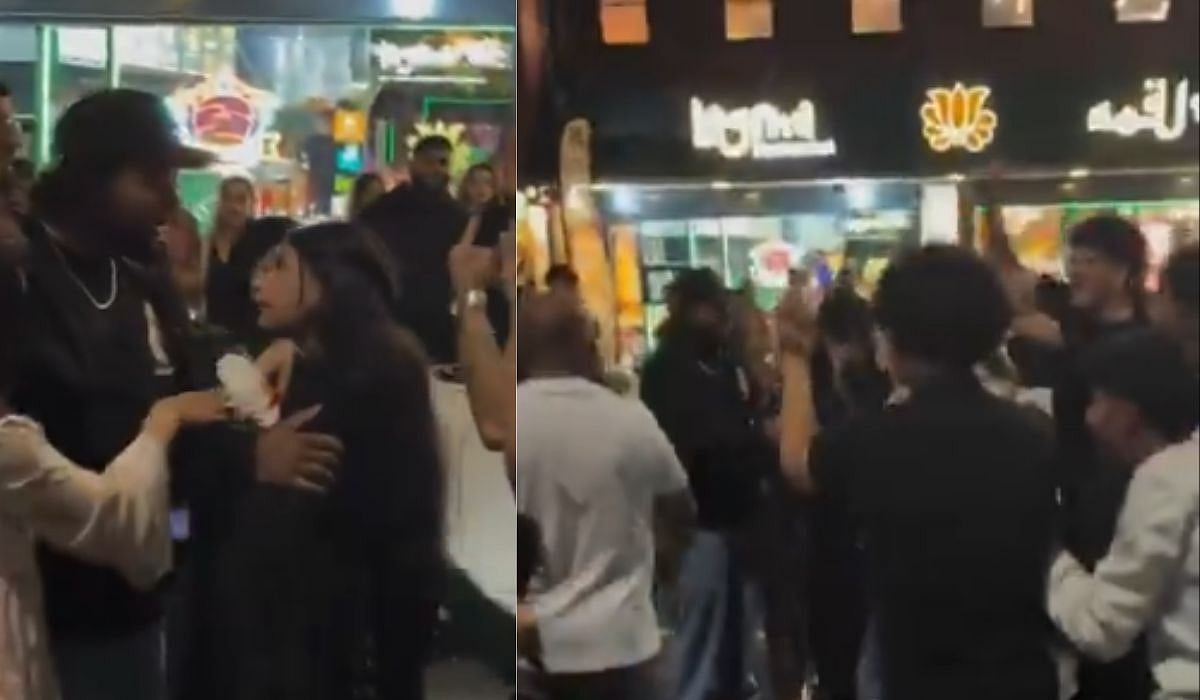 Group Of Pakistanis Harass Indian Muslim Girls Celebrating Independence Day, Make Obscene Gestures In London – VIDEO  