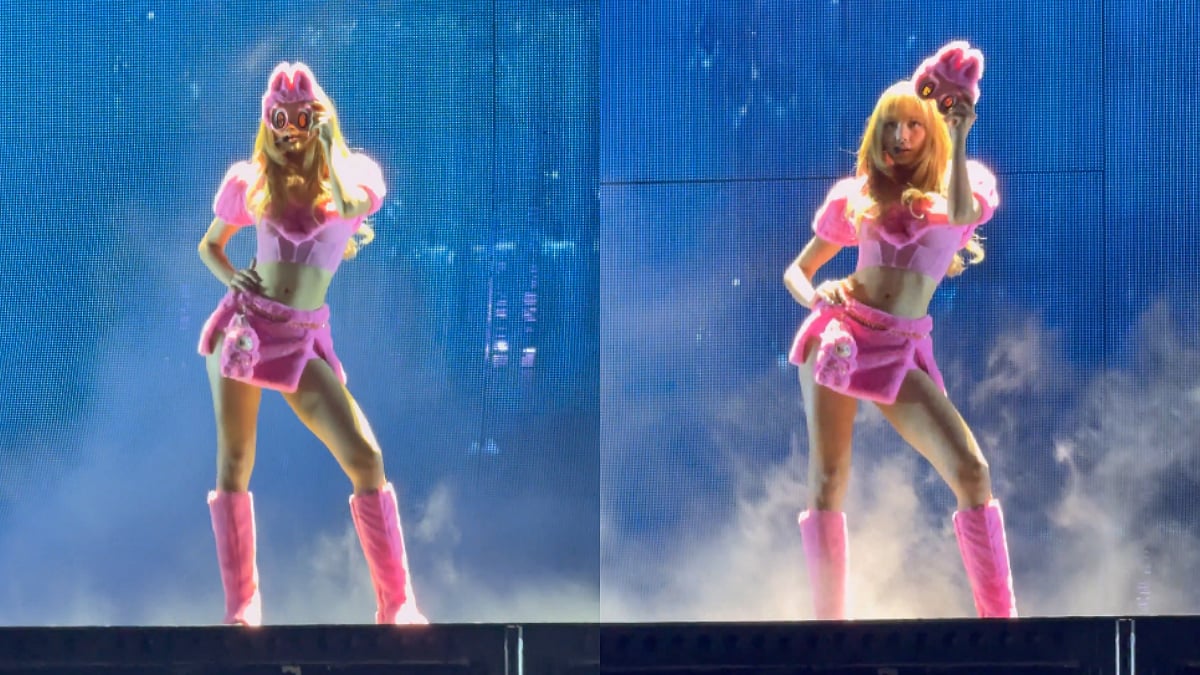Lisa dons a Labubu-inspired look at a recent BLACKPINK's concert | 