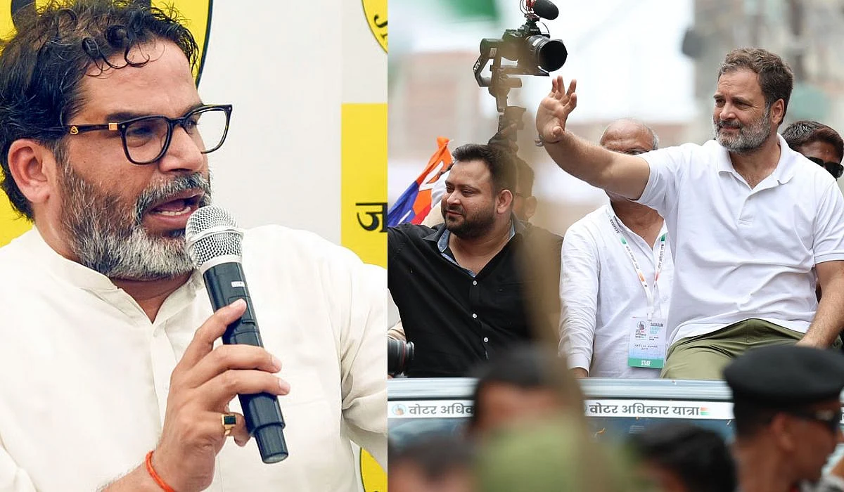 Left: Prashant Kishore
Right: Rahul Gandhi |