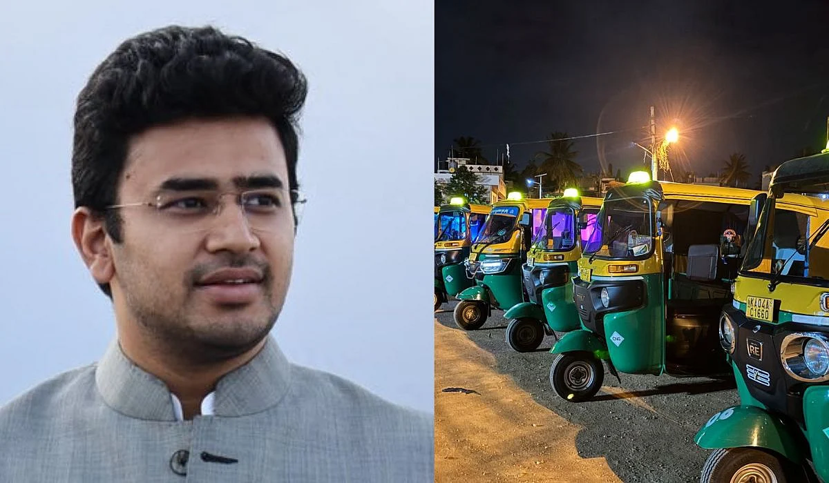 Left: Tejasvi Surya
Right: Nagara Auto | X/@Tejasvi_Surya