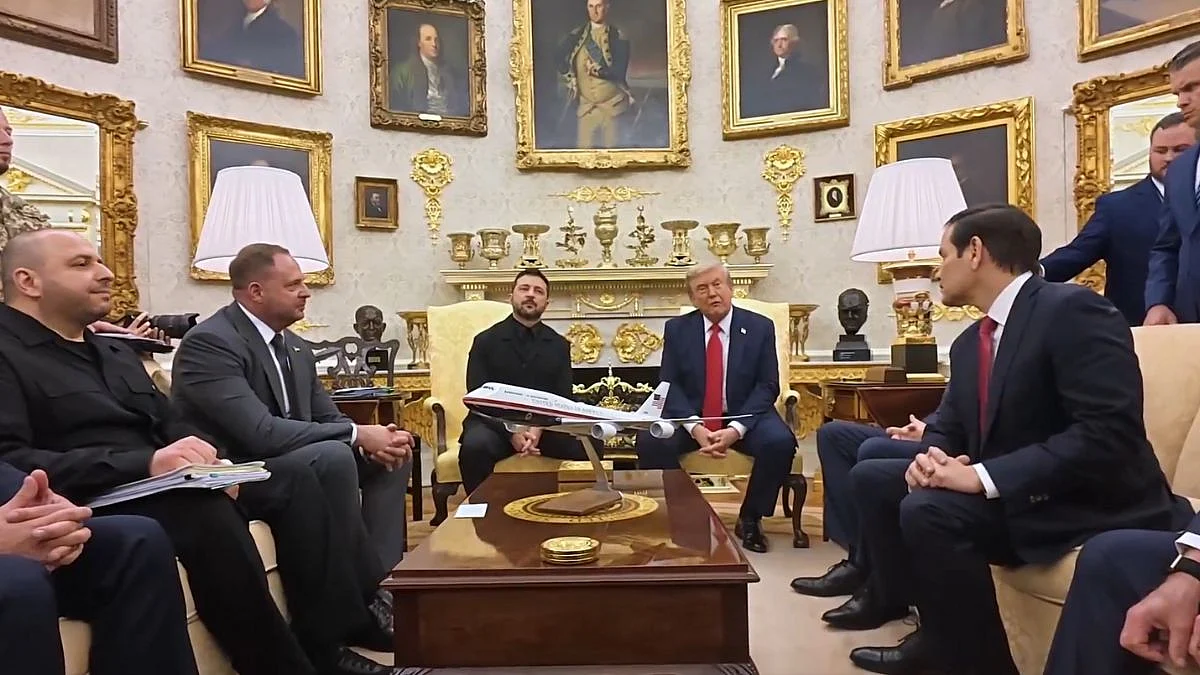 US President Donald Trump Repeats Claim Of Ending India-Pakistan Conflict While Meeting Ukrainian President Zelenskyy