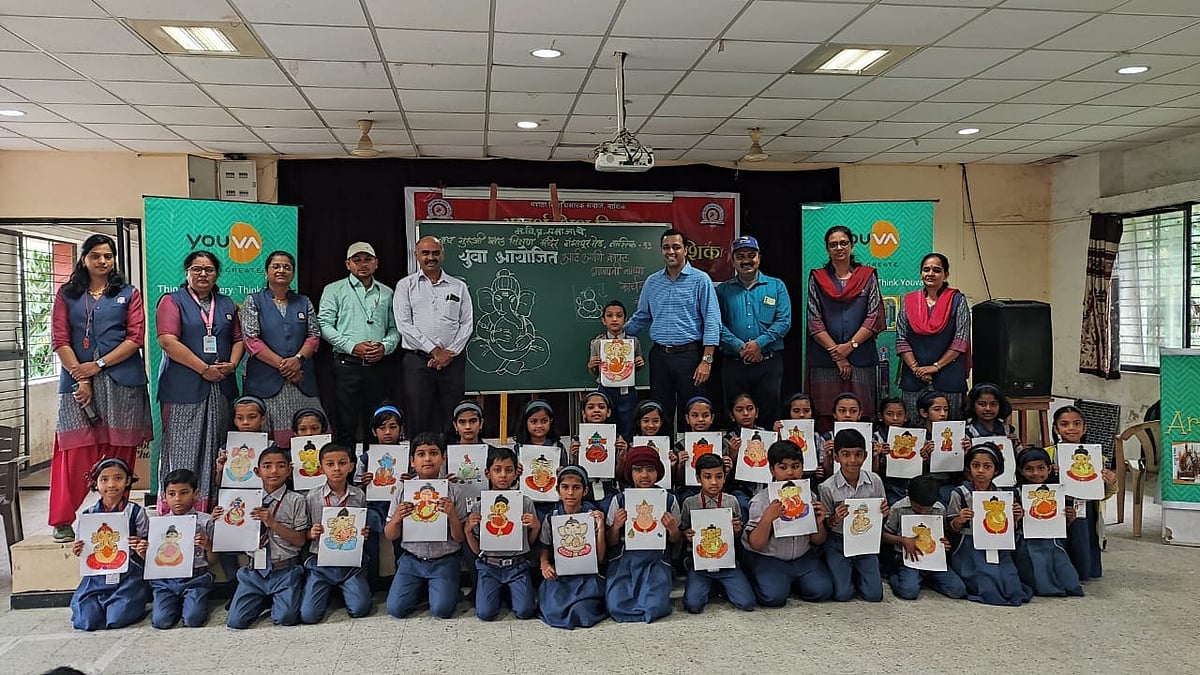 Nashik: 'Majha Bappa' Art Workshop Held For Students Ahead Of Ganesh Chaturthi |