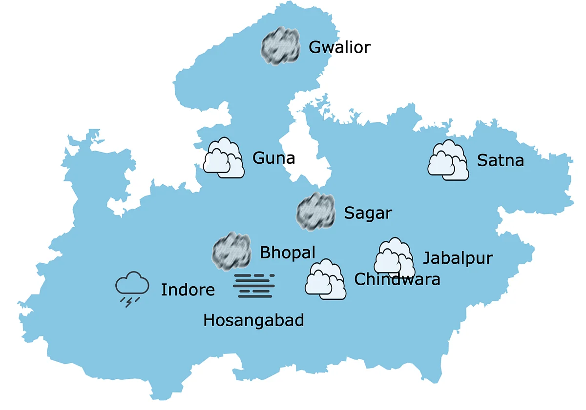 Weather in Madhya Pradesh at 9:30 am