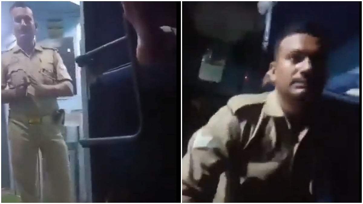 'Naukri Chali Jaayegi Meri': GRP Personnel Allegedly Touches Woman Passenger Inappropriately, Later Apologises With Folding Hands; VIDEO