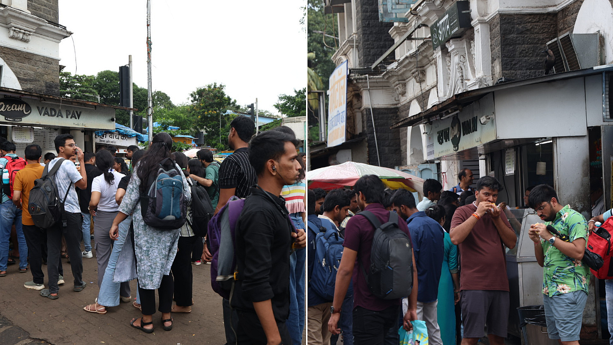 IN PICS: Mumbai Celebrates World Vada Pav Day As People Gather At CSMT To Enjoy Famous Street Food