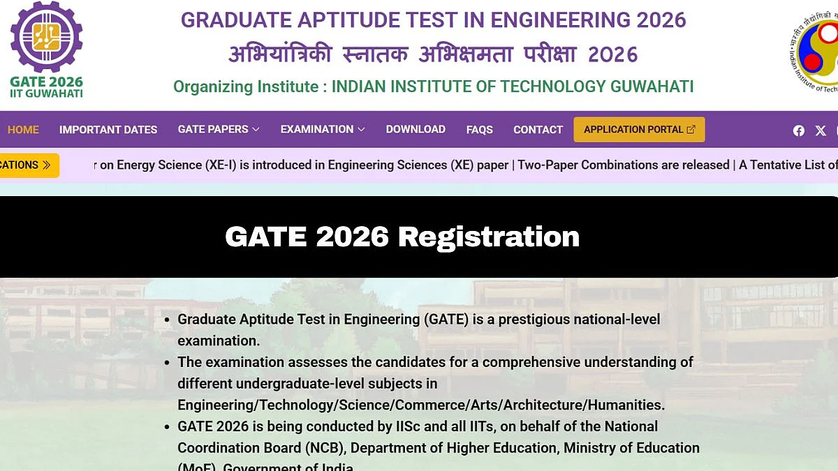 GATE 2026: Registration Window Opens Tomorrow; Check Exam Pattern & Other Details Here