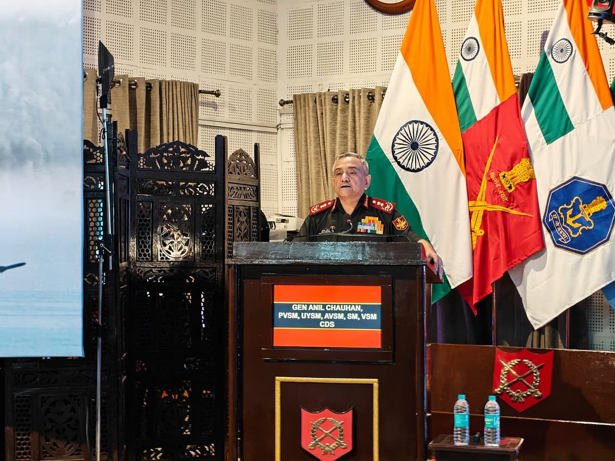 Madhya Pradesh: CDS Highlights Sudarshan Chakra At Tri-Service Seminar In Mhow |