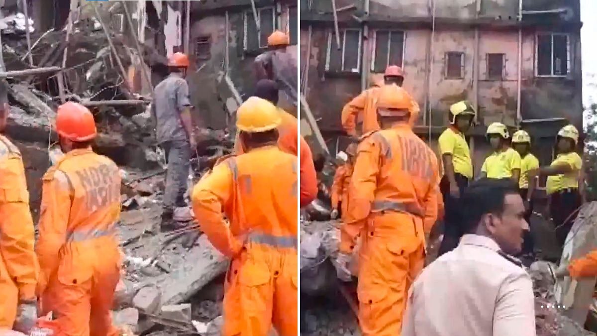 Mumbai: Portion Of Ramabai Apartment In Virar East Collapses, Several Residents Feared Trapped Under Debris; Video