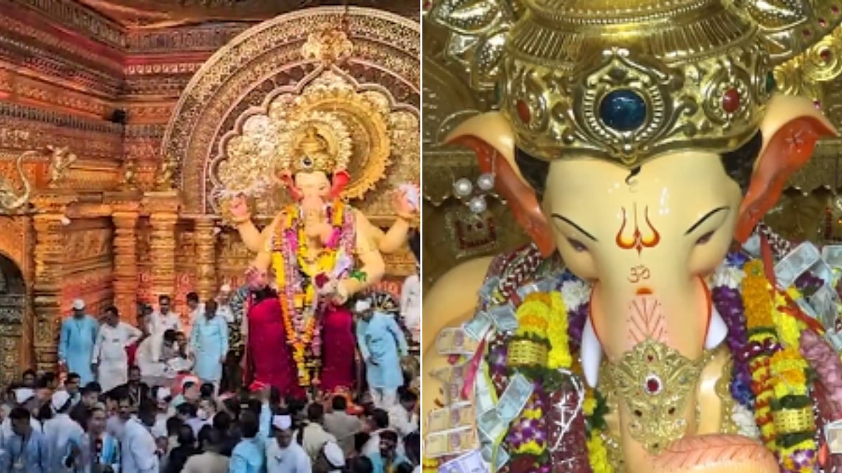 Ganesh Chaturthi 2025: Huge Crowd Of Devotees Gather To Seek Blessings Of Lalbaugcha Raja In Mumbai...