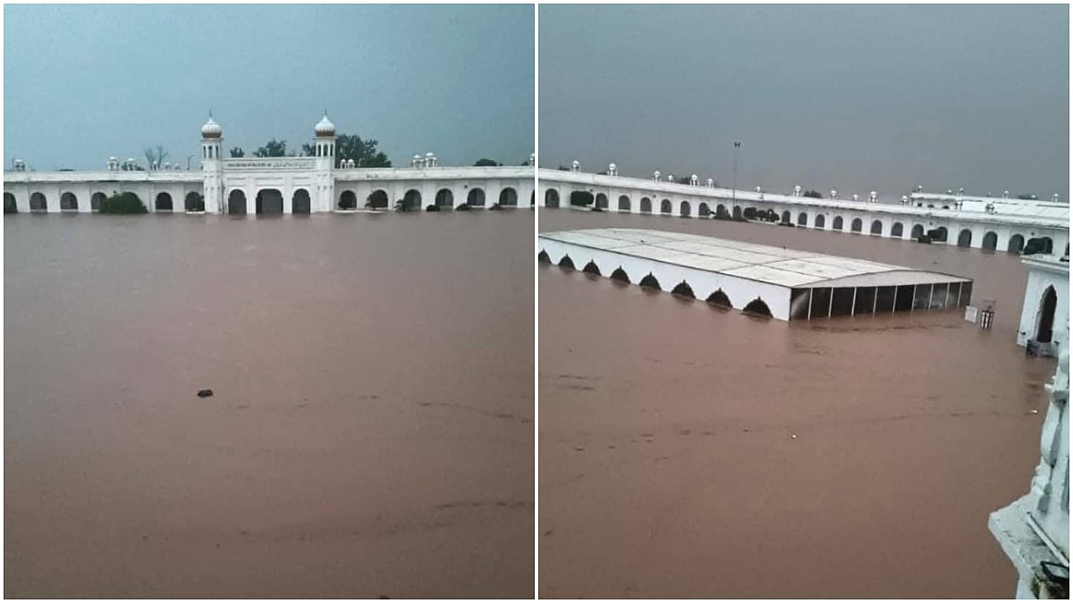 Punjab Rains: Kartarpur Corridor Inundated As Ravi River Overflows After Heavy Showers Lash Parts Of Punjab | X