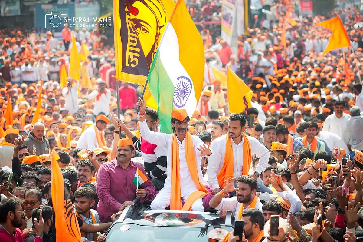 VIDEOS: Maratha Quota Activist Manoj Jarange Reaches Shivneri Fort In Pune Ahead Of Mumbai Protest | X/@Vishvaspeaks