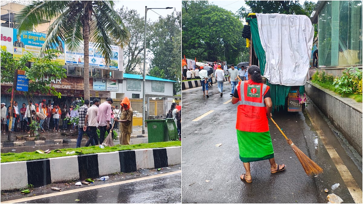 BMC provides water, toilets, and medical facilities for Maratha reservation protestors at Azad Maidan, Mumbai