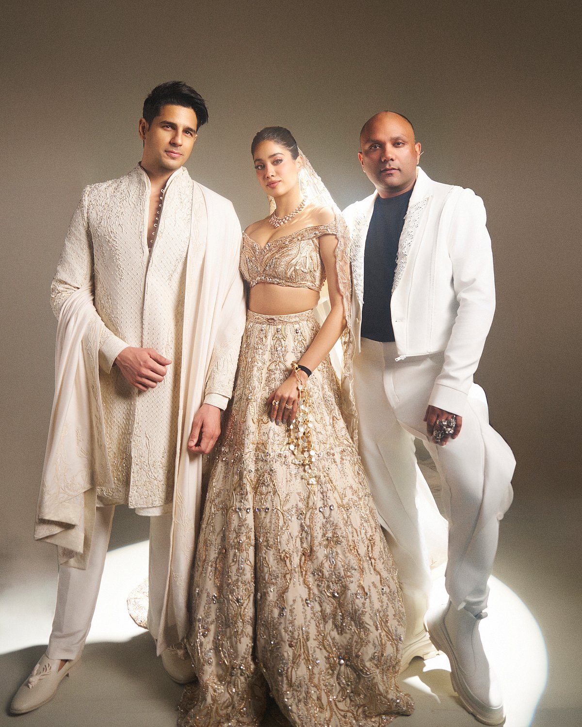Showstoppers Janhvi Kapoor & Sidharth Malhotra with Gaurav Gupta