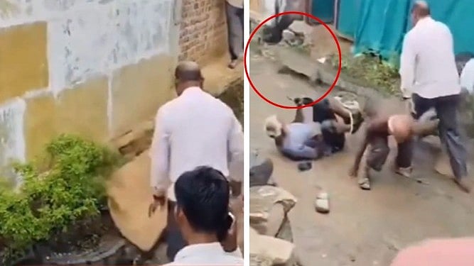 Crocodile Injures Two Villagers While Escaping Rescue In MP's Neemuch; Video Goes Viral