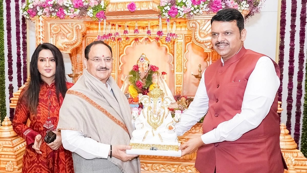 Ganeshotsav 2025: BJP President JP Nadda Offers Prayers At Mumbai's Lalbaugcha Raja, Seeks Blessings...