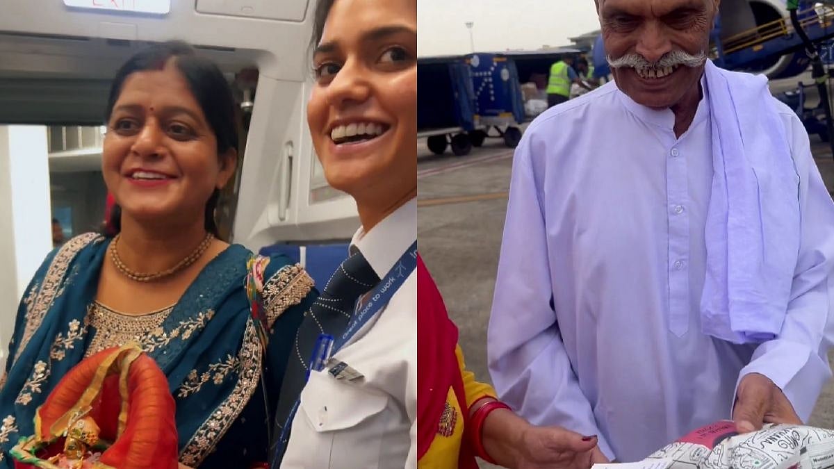 IndiGo Shares Heartwarming Video Of Lady Flight Captain Flying Her Family For First Time; Netizens Pour Hearts On Viral Moment | X @IndiGo6E