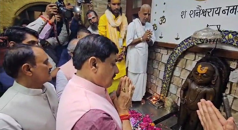 WATCH: MP CM Mohan Yadav Visits Treta Yuga Shani Temple In Morena, Announces Development Of...