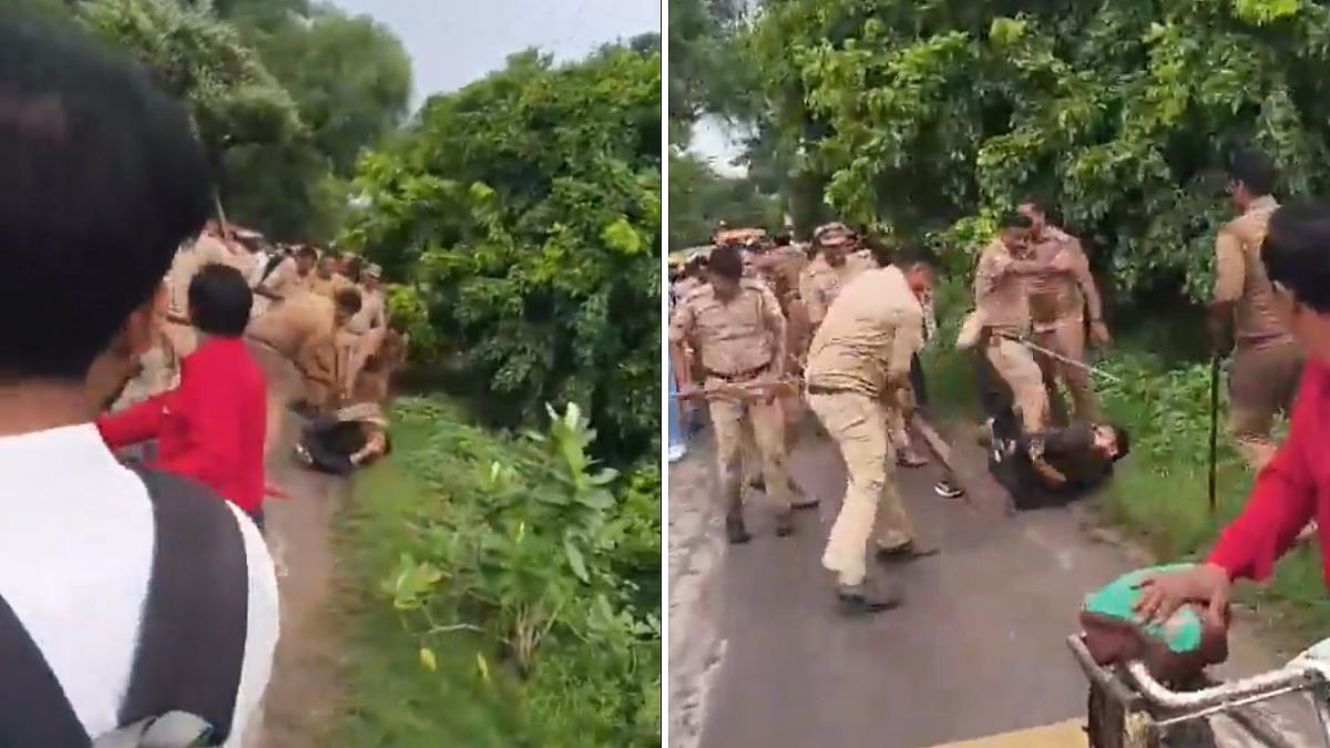Uttar Pradesh: Clash Breaks Out Between Police & Students At Barabanki University Over Law Course Dispute; Video