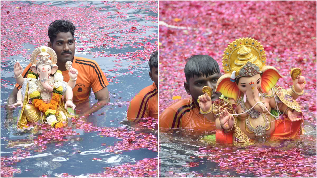 Mumbai Ganesh Visarjan 2025: Over 26,000 Ganpati And Gauri Idols Immersed On 7th Day; Supreme Court...