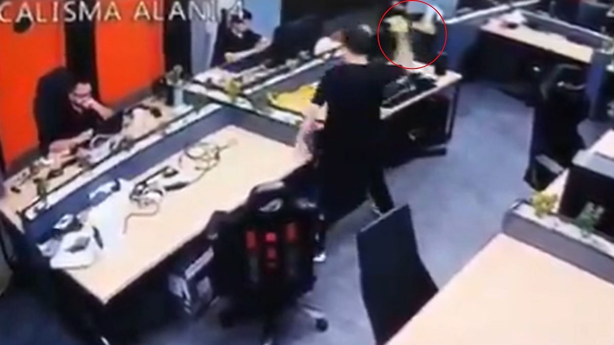 On Camera: Tech Company CEO Throws Flowerpot At Employee During Heated Argument, Says, 'Lost Control Because Of Stress'