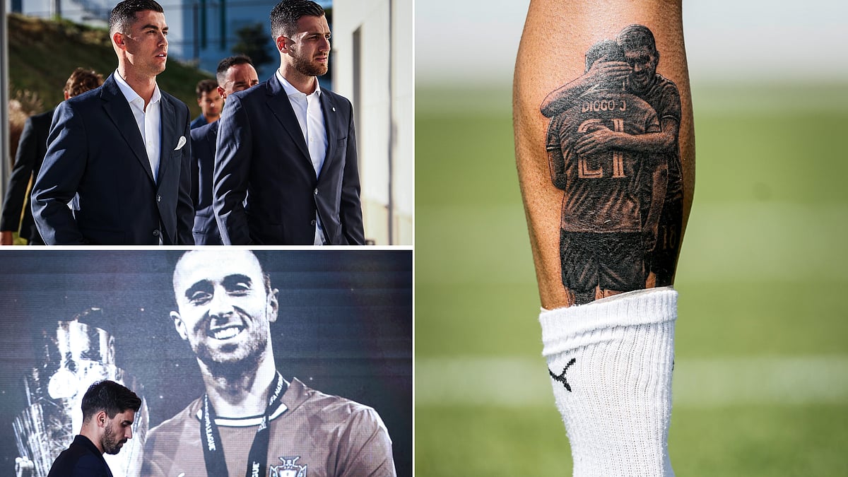 Cristiano Ronaldo & Portugal Teammates Pay Tribute To Late Diogo Jota, Ruben Neves Inks Tattoo;...
