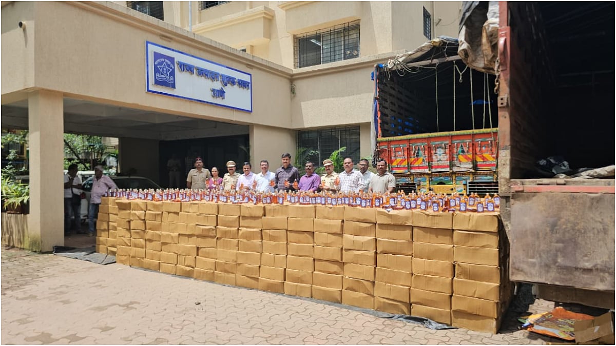 Thane Crime: Excise Department Seizes Liquor Worth ₹1.56 Crore, Driver Arrested