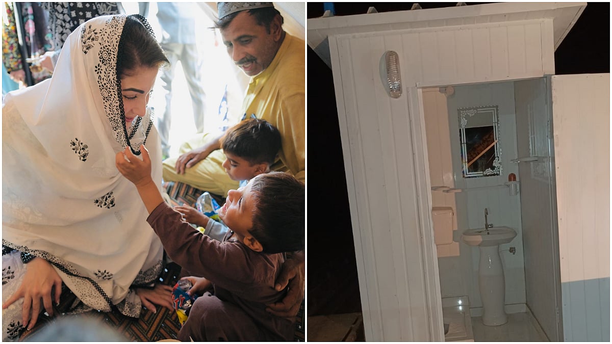 Pakistan’s Punjab CM Maryam Nawaz Trolled For Claiming To Have Installed Portable Washrooms In Flood-Affected Areas | X/Maryama Nawaz Sharif