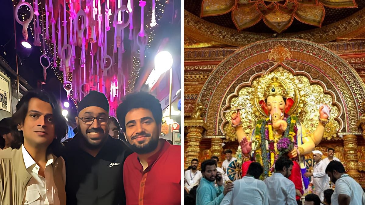 Sena Leader Rahool Kanal Who Led Attack On Habitat Studio Organises Lalbaugcha Raja Darshan For Its...