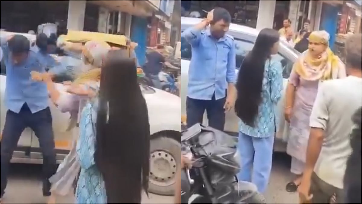 Ghaziabad: Woman Beats Cab Driver With Helmet, Smashes Car Window After Scooter Crash - VIDEO Surfaces