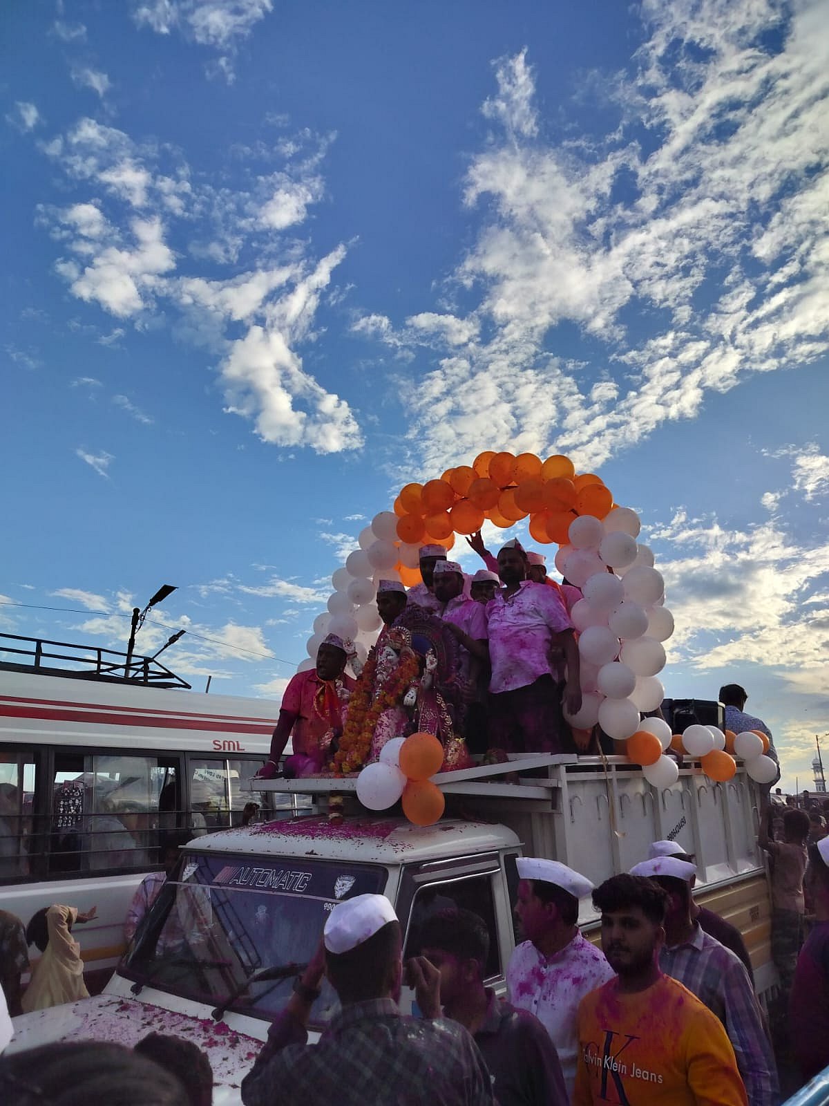 Promoting communal harmony, the Muslim-majority Lal Chowk area of Srinagar witnessed the conclusion of Ganeshotsav celebration on Saturday