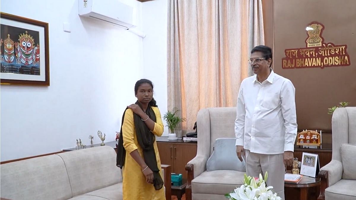 Odisha Governor Hari Babu Kambhampati Felicitates Tribal Girl For Being First In Her Community To...