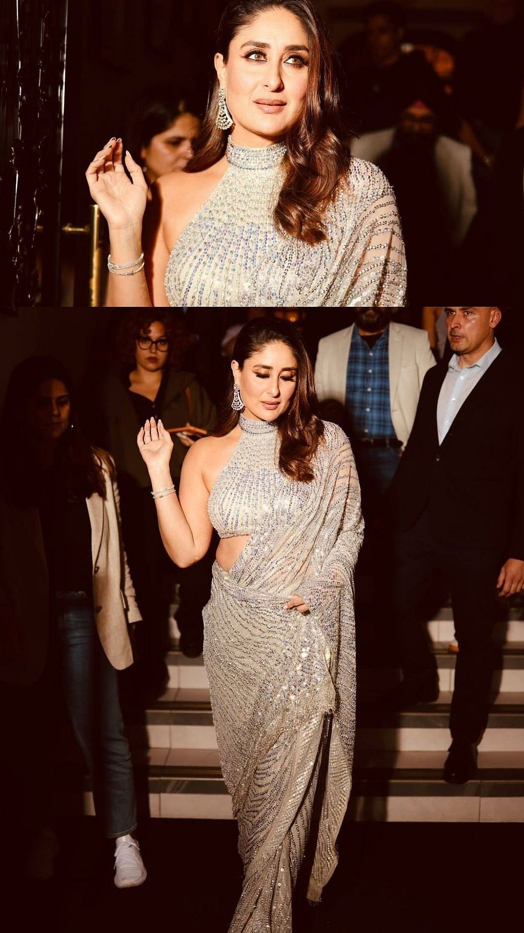 Kareena Kapoor Brings Desi Bollywood Glam At Birmingham In Bedazzling Silver Saree