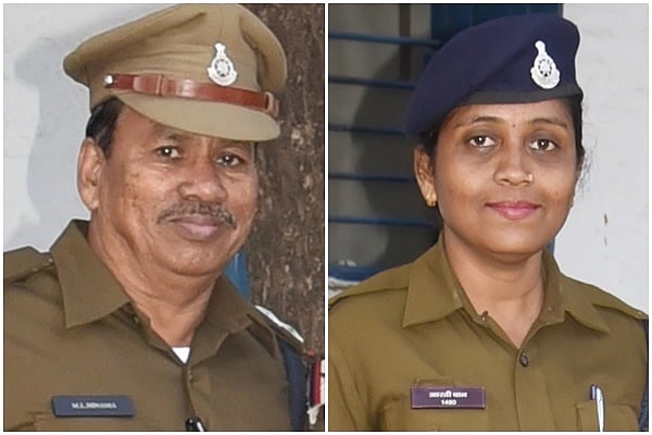 SI Madanlal Ninama, and woman constable Aarti Pal