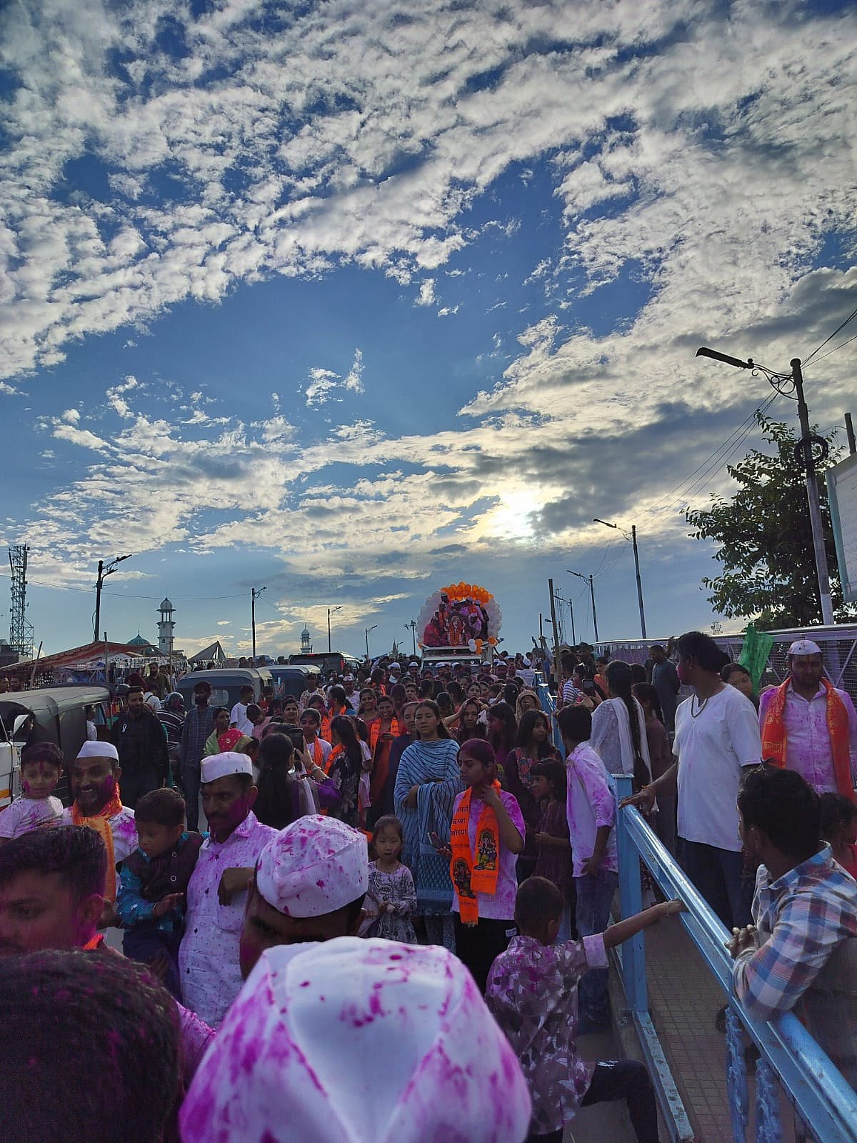 There's large participation of local Kashmiri brothers, which is a special attraction of this celebration.