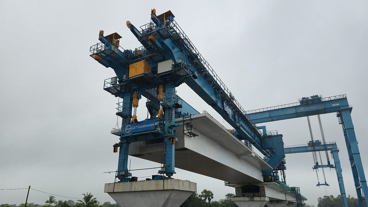 Mumbai-Ahmedabad Bullet Train: First 40m Full-Span PSC Box Girder Launched In Maharashtra 