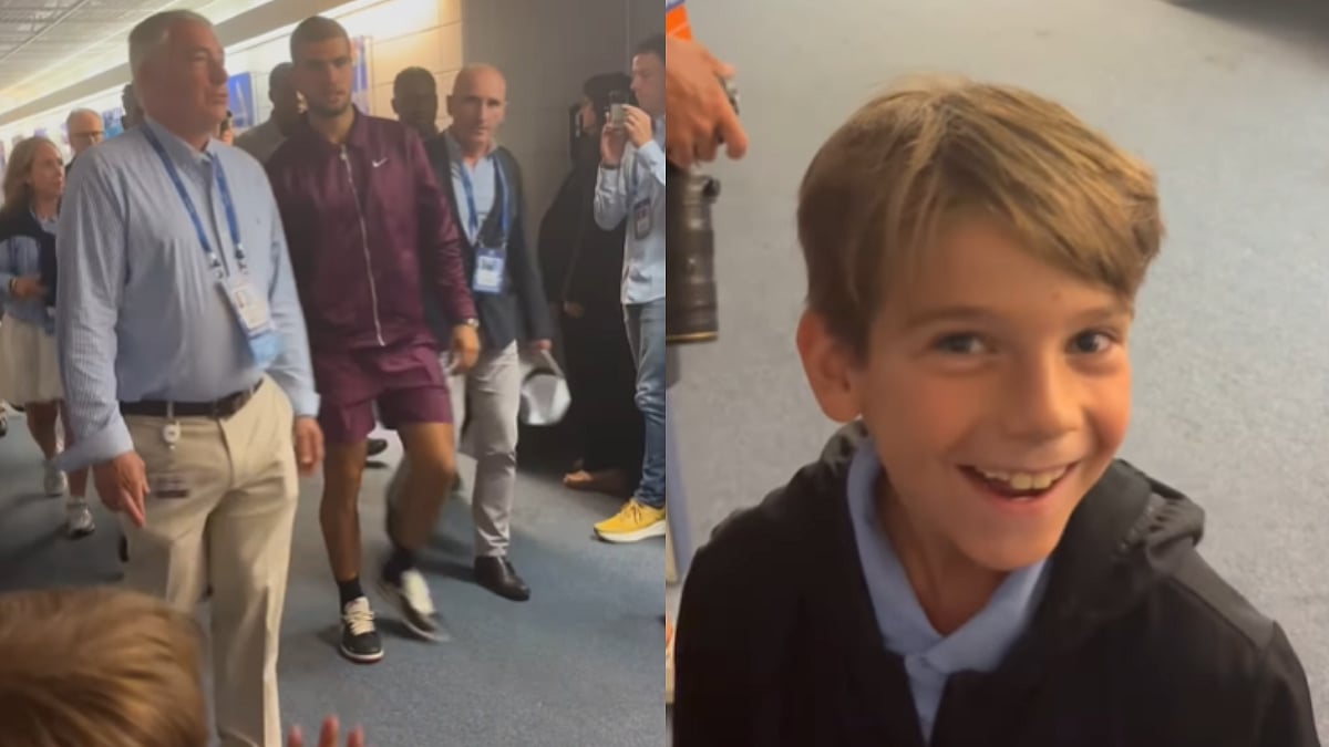Heartwarming Moment! A Young Fan's Reaction Goes Viral After Carlos Alcaraz High-Fives Him After...