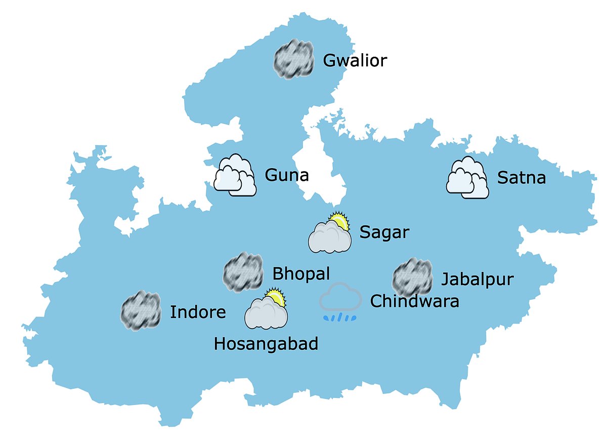Weather in Madhya Pradesh at 10 am