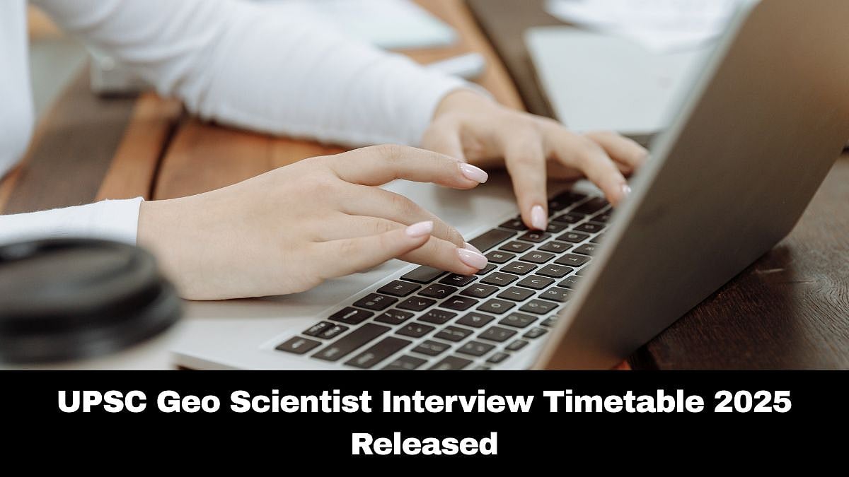UPSC Geo Scientist Interview Timetable 2025 | Canva