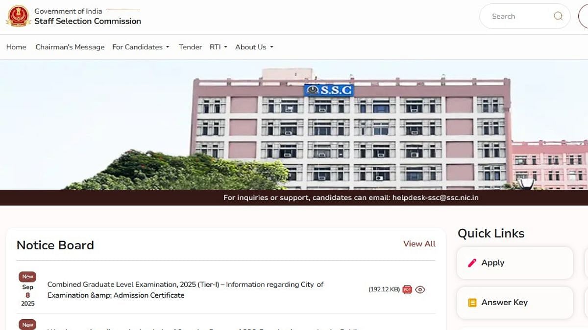 SSC CGL 2025 Tier 1 Admit Card Expected Shortly; 93% Candidates Get Preferred Centres