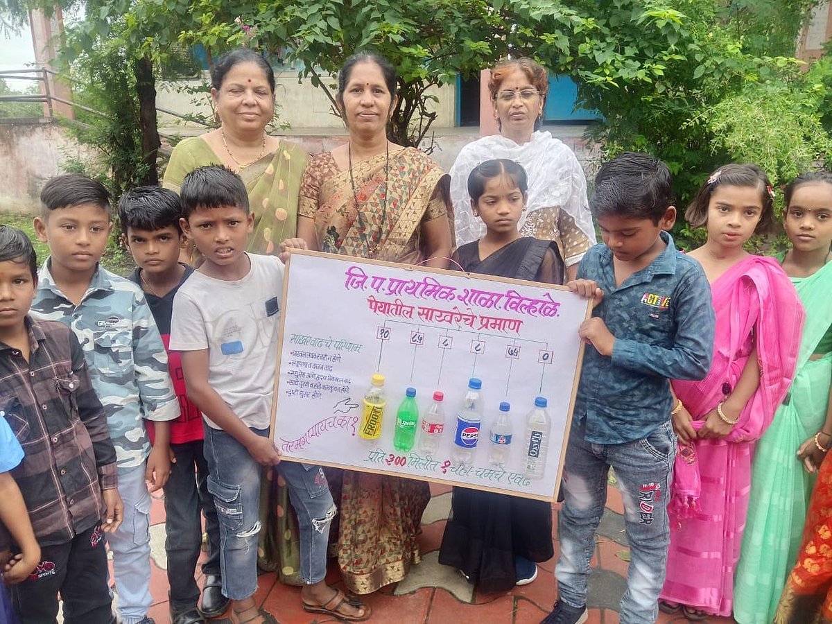 Currently, the rate of consumption of sugary drinks and foods among school students is increasing, due to which children and parents are not aware of the health problems arising from this.
